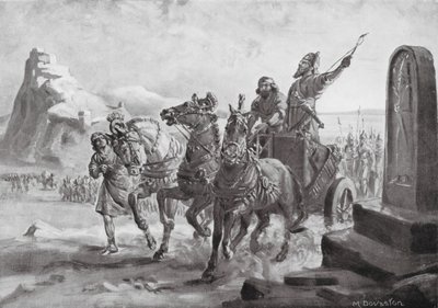 Tiglath-pileser IV Before the Citadel of Turushpa by Margaret (after) Dovaston