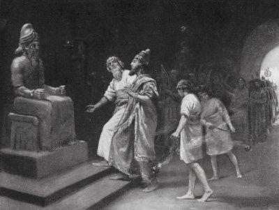 Tukulti-Ninib I in the Temple of Marduk by Margaret (after) Dovaston