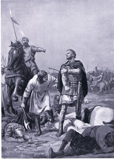 Capture of the emperor Romanus Diogenes by Alp Arslan in 1071 AD by Margaret Dovaston