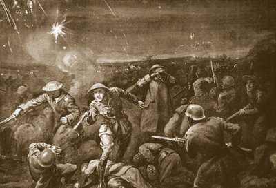 Temporary Captain A.C.T. White Leading a Counter-Attack and Driving the Enemy from a Redoubt by Margaret Dovaston