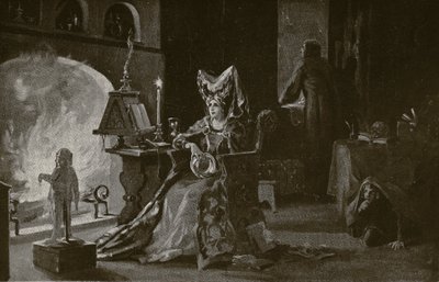 The Duchess of Gloucester practices sorcery, illustration from 
