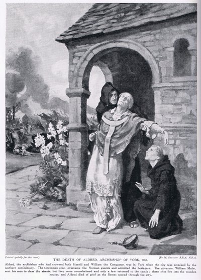 The death of Aldred, Archbishop of York AD1069 by Margaret Dovaston