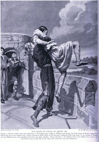 The Death of Conan of Rouen AD 1090 by Margaret Dovaston