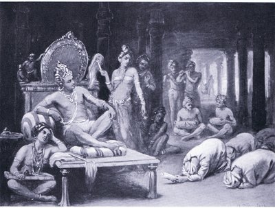 Vikramanka Chalukhya sends a friendly message to Kulottunga Chola by Margaret Dovaston