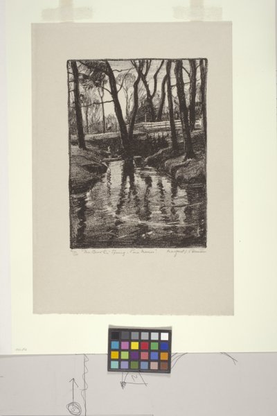 The Brook in Spring, Pine Manor by Margaret Jordan Patterson