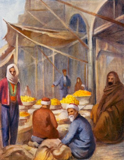 In the Fruit Bazaar, Damascus by Margaret Thomas