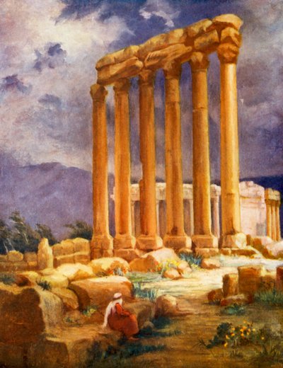 The Temple of Jupiter, Baalbek, Another View by Margaret Thomas