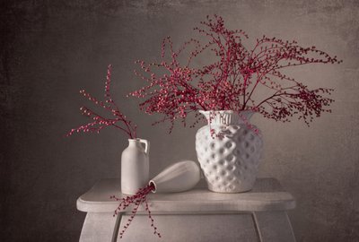 Elegant Berry Still Life by Margareth Perfoncio