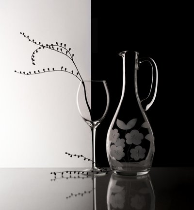 Elegant Glass Still Life by Margareth Perfoncio