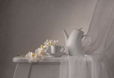 Elegant Orchid Teatime by Margareth Perfoncio