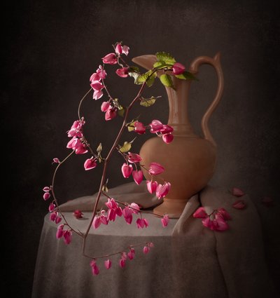 Elegant Pink Still Life by Margareth Perfoncio