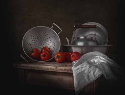 Rustic Kitchen Still Life by Margareth Perfoncio