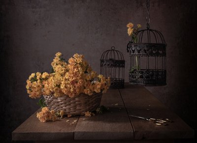Rustic Yellow Flowers by Margareth Perfoncio