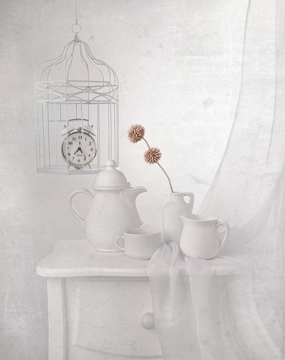 White Aesthetic Still Life by Margareth Perfoncio