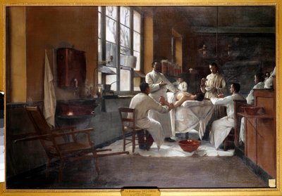 Professor Edmond Delorme (1847-1929) Describing Lung Decortication to Trainee Doctors of the Val de Grace by Marguerite Anne Rose Delorme
