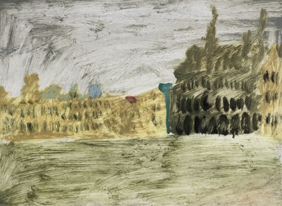 Golden Yellow Landscape of Brussels by Maria Magenta