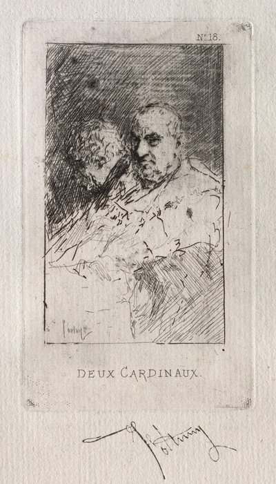 Two Cardinals by Mariano Fortuny y Marsal