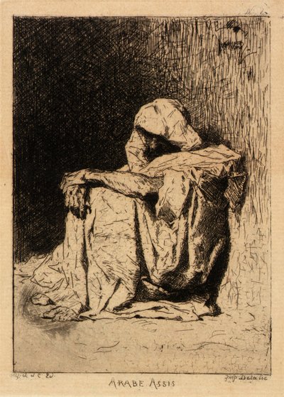 Seated Arab by Mariano Fortuny y Carbó