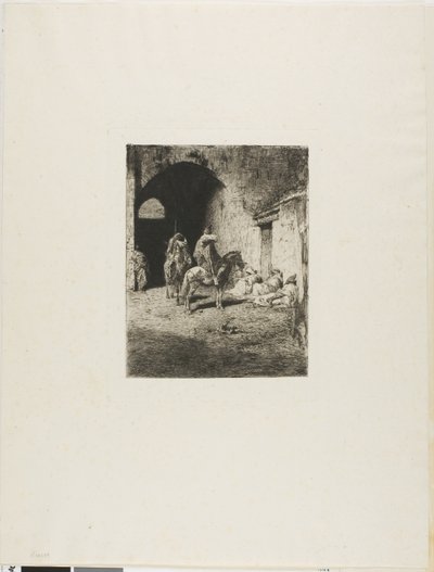 Guard of the Casbah in Tetuan by Mariano Fortuny y Marsal