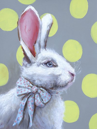 Charming Polka Dot Bunny by Marina Kozyr