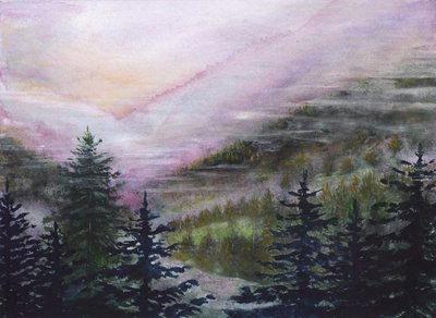 Misty Mountain Dawn by Marina Kozyr