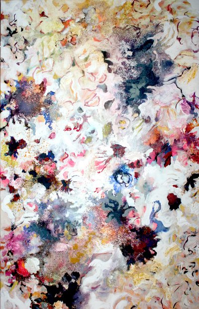 Dreamy Floral Abstract by Marina Nelson