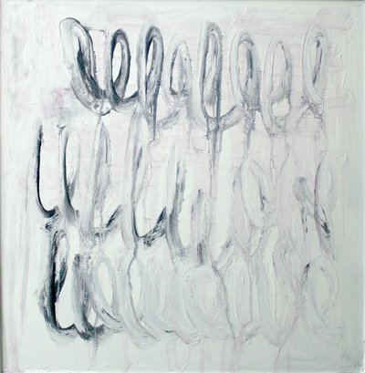 Fluid Gray Loops by Marina Nelson