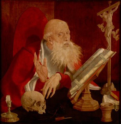 Saint Jerome in his Cell by Marinus van Reymerswaele