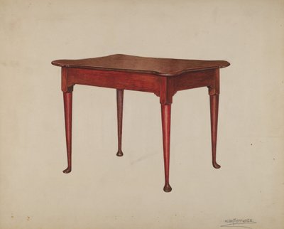 Card Table by Mario De Ferrante