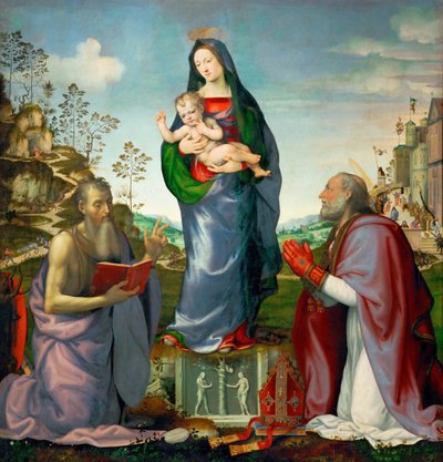 Madonna and Child with Saints James and Zenobius, 1506 by Mariotto Albertinelli
