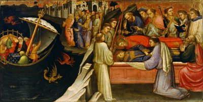 Predella Panel Representing Scenes from the Legend of Saint Stephen, 1408 by Mariotto di Nardo
