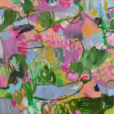 Colorful Abstract Garden by Marisol Evora
