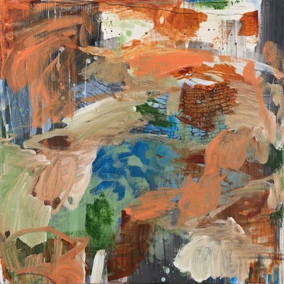 Vibrant Textured Abstraction by Marisol Evora
