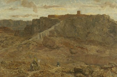 Mountainous Landscape in Egypt by Marius Alexander Jacques Bauer