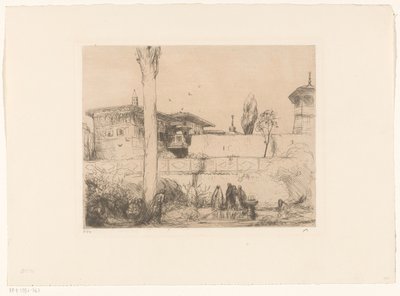 Bachi-Seraï Palace in Crimea by Marius Bauer (signed by artist)