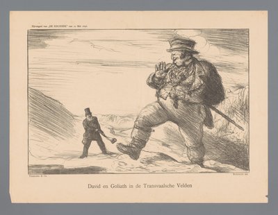 David and Goliath in the Transvaal Fields by Marius Bauer