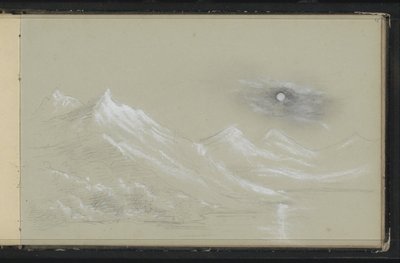 Landscape with Snow-Capped Mountains by Marius Bauer