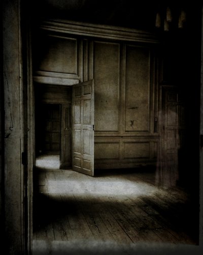 Panelled Room with Ethereal Figure by Mark Gordon