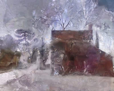 Snowy Dovecote by Mark Gordon