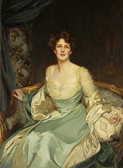 Portrait of the Hon. Mrs York in Evening Dress by Mark Richard Milbanke