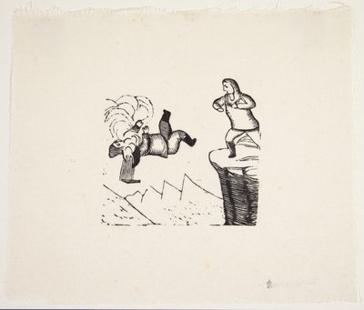 The Story of Akigssiak: Akigssiak Throws the Inland Dweller from a Mountain by Markus Lynge