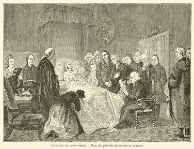 Death-Bed of John Wesley by Marshall (after) Claxton