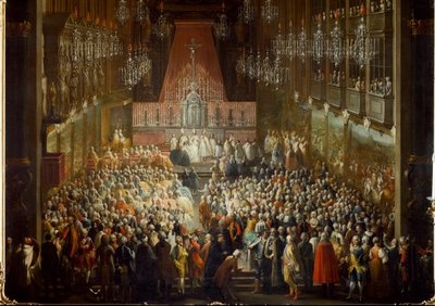 Wedding Ceremony of Princess Isabella of Parma with Emperor Joseph II, on 06/10/1760 (detail) by Martin (and studio) Mytens or Meytens