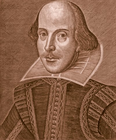 Portrait of Shakespeare, 1623 by Martin Droeshout