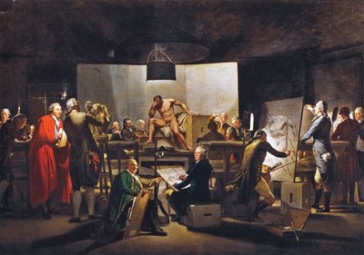 The Nude Hall of the Vienna Academy in the St. Anna Building by Martin Ferdinand Quadal