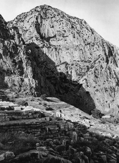 Delphi and the Phaedriades on Mount Parnassus, Greece, 1937 by Martin Hurlimann