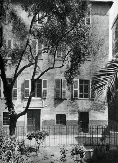 The House Where Napoleon Was Born, Ajaccio, Corsica, 1937 by Martin Hurlimann