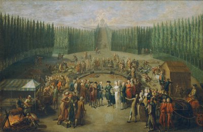 The Laying of the Foundation Stone of the Concordia Temple in Laxenburg by Martin Knoller