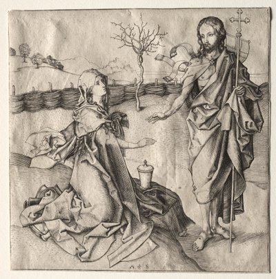 Christ Appearing to the Magdalen by Martin Schongauer