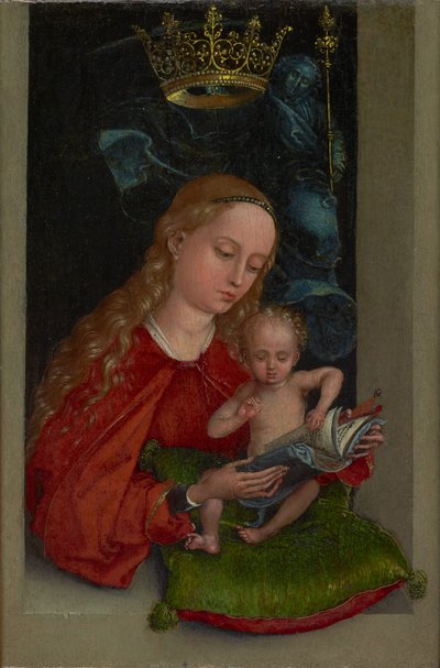 Madonna and Child in a Window, c.1485-1490 by Martin Schongauer
